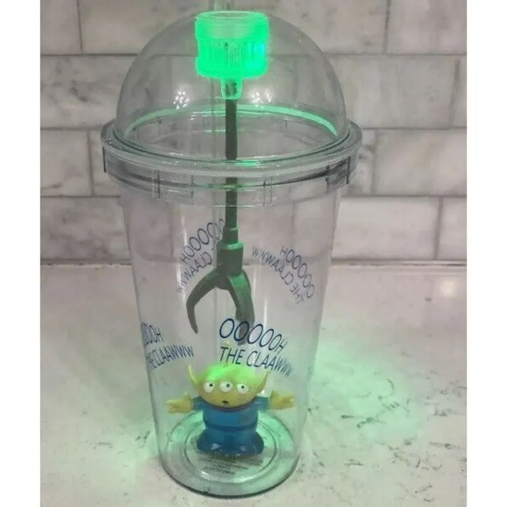 Disney Parks Pixar Toy Story Land Little‎ Green Alien Claw Light-up Cup w/ Straw